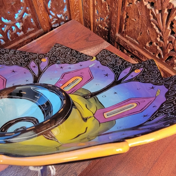 New in Box Terri Kern Houses and Trees Chip and Dip Set - Picture 5 of 16